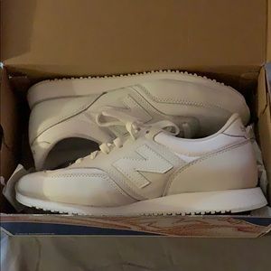 New balance all white sneakers